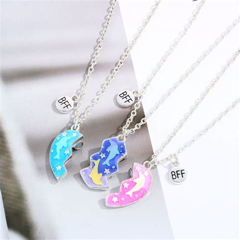 cheap friendship necklaces for 3|More.